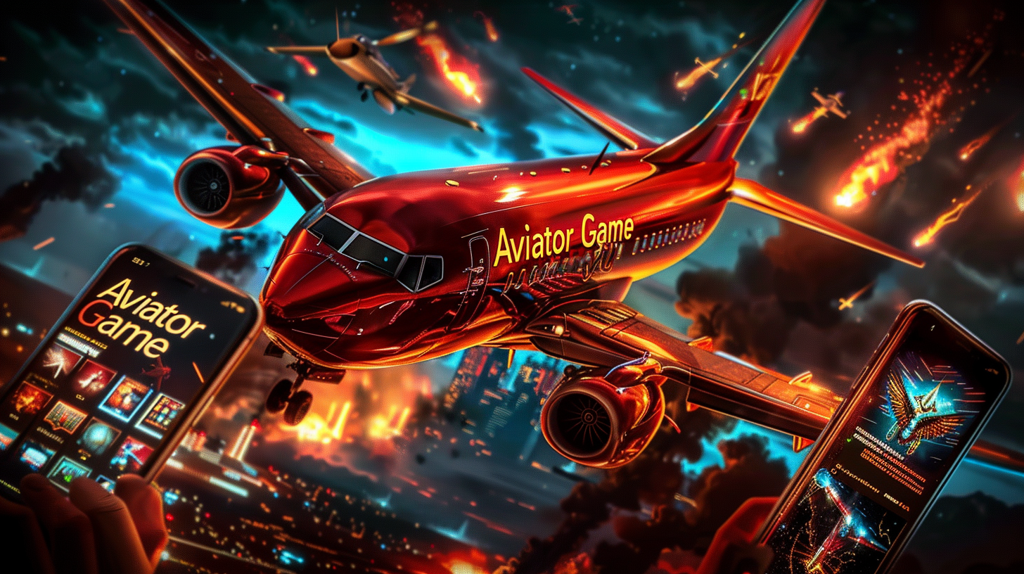 A red jet flying over a city in 6777bet Aviator, showing the game’s thrill.