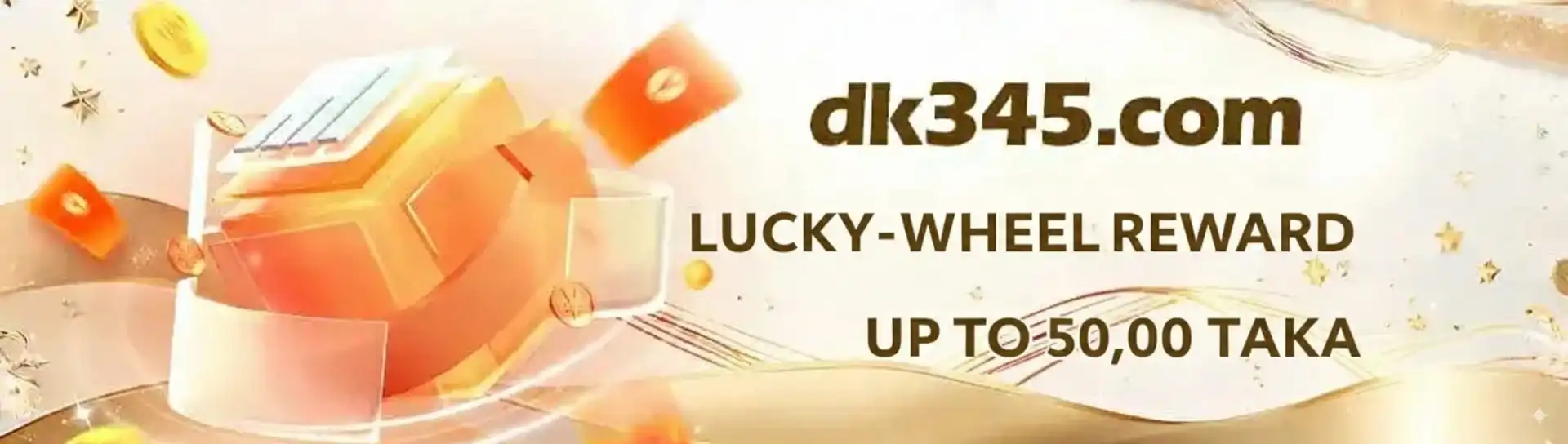 Lucky wheel reward banner with chances to win big prizes on 6777bet.
