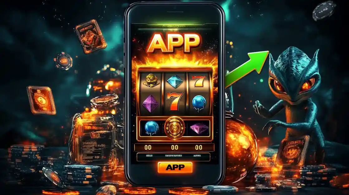 A slot-style game shown inside the 6777bet mobile app, highlighting a fun gaming experience.
